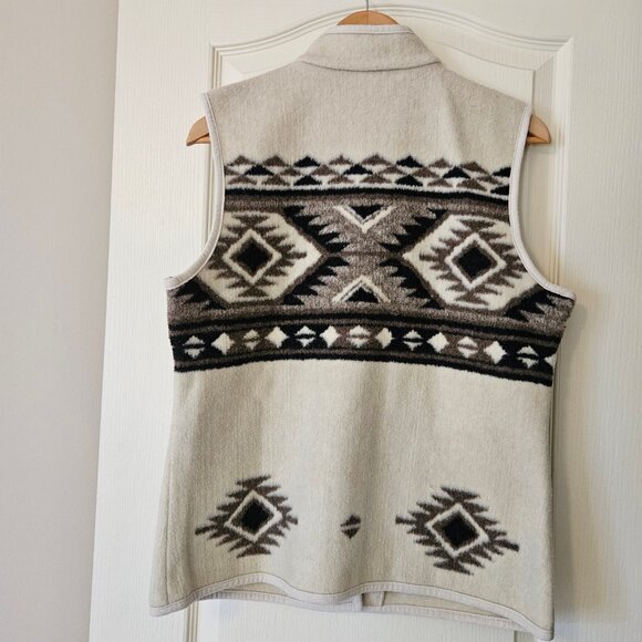 Orvis Southwestern Aztec Print Fleece Vest-Med Size - Picture 2 of 10